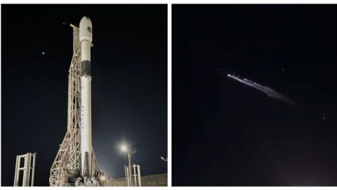 VIDEO: Se estrella cohete de Space X, lo confunden con meteorito