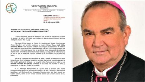 Piden intensa campaña de oración para Obispo de Mexicali, continúa grave