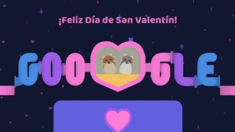 Google celebra el ''Día de San Valentín'' con doodle interactivo