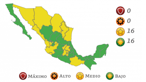 Baja California en VERDE en el semáforo epidemiológico nacional