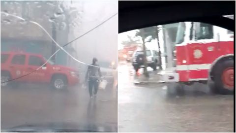 Fuerte incendio sorprende a automovilistas tras lluvias en la región
