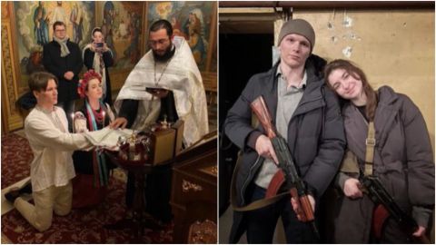 Diputada decide adelantar su boda para 'luchar' por Ucrania