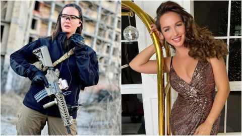 Miss Ucrania se une al ejército para pelear por su país