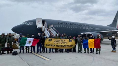 Llega avión Mexicano a Rumania para repatriar a mexicanos evacuados de Ucrania