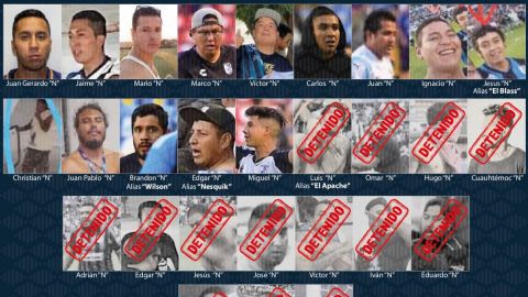 Los 14 agresores que faltan por detener de la golpiza en el estadio Corregidora