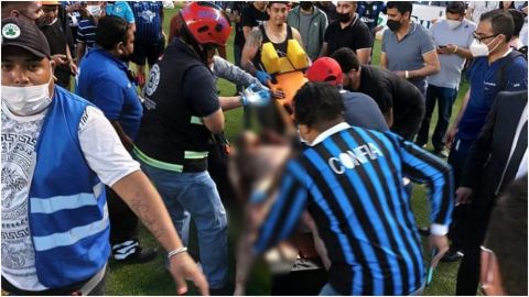 IMSS 'salva' ojo de aficionado lesionado en riña de estadio de Querétaro
