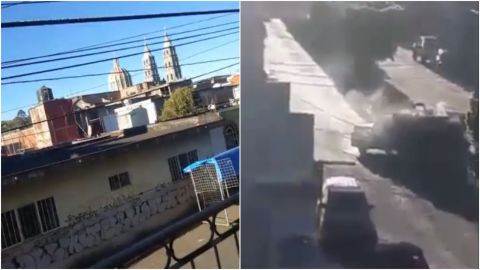 VIDEO: Grupos armados protagonizan balaceras y caos vial en Michoacán