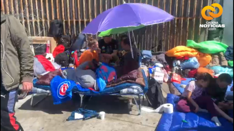 VIDEO: Ucranianos y rusos buscan cruzar por Tijuana hacia EU