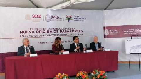 Anuncian construcción de nueva oficina de pasaportes en el aeropuerto de Tijuana