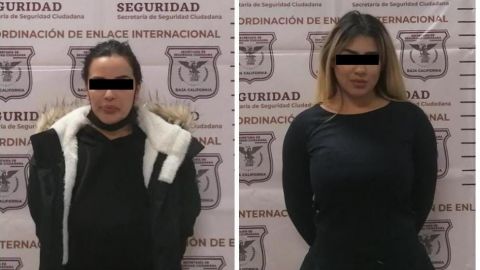 Arrestan a dos mujeres que eran buscadas en EU por tráfico de drogas