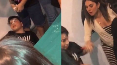 📹 VIDEO: Niño finge desmayo en fiesta de cumpleaños y su mamá le pega