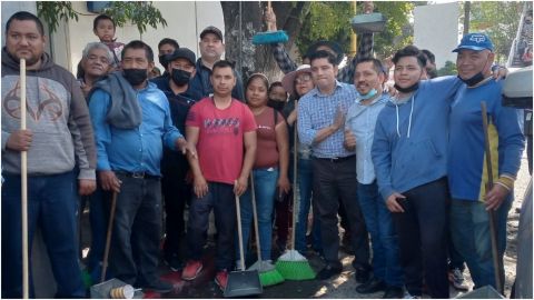 ¡Se ponen pilas! Trabajadores de sobreruedas realizaron jornada de limpieza