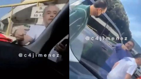Dueño de porsche junto con sus escoltas agreden a automovilista