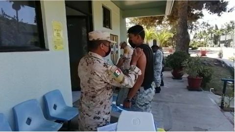 Continúa la vacunación de refuerzo en Zona Militar de Tijuana