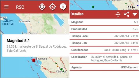 CICESE señala que sismo hizo presencia en todos los municipios de BC