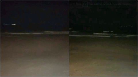 VIDEO: Aguas se alejaron de la playa tras sismo