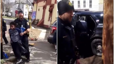 VIDEO-Niño de 8 años roba una bolsa de papitas y termina detenido por la policía