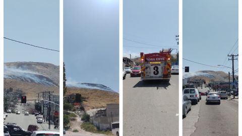 Se incendia el Cerro Colorado de Tijuana