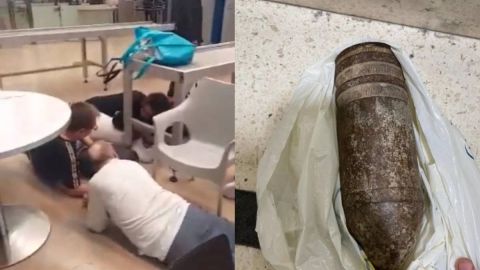 Paralizan aeropuerto de Israel al intentar llevarse una bomba como recuerdo
