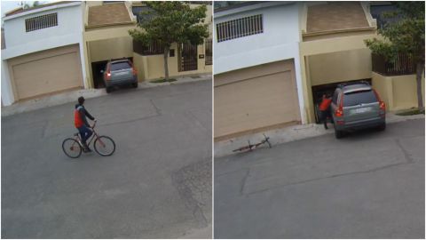 VIDEO: Ladrón se roba camioneta de mujer que salía de su casa en Tijuana