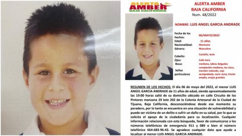 Buscan a menor de 11 años que está desparecido en Tijuana