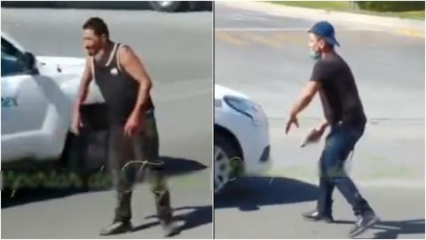 VIDEOS: Dos hombres heridos y armados detenían carros para lograr huir