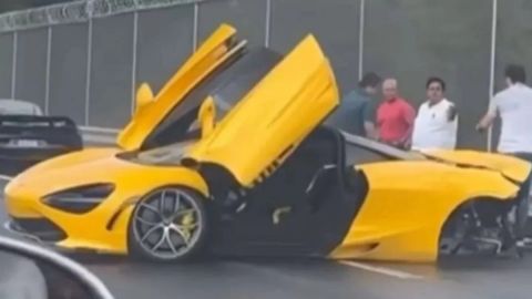VIDEO: Chocan McLaren de 6 MDP en autopista de Toluca, Estado de México