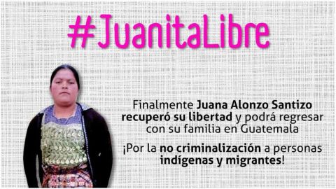 Juanita es liberada tras 8 años encarcelada al ser obligada a auto inculparse