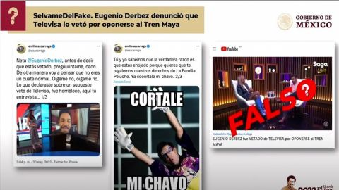 Falso que gobierno haya ordenado censurar a Derbez por sus críticas de Tren Maya