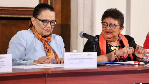 Rosa Icela Rodríguez señala que feminicidios en México van a la baja