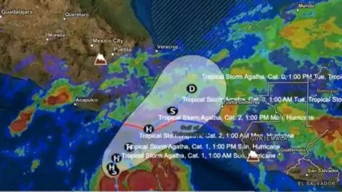 Tormenta 'Agatha' podría intensificarse a huracán categoría 1 este domingo