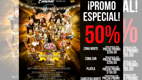 Triplemanía XXX Tijuana con gran oferta del 50% de descuento