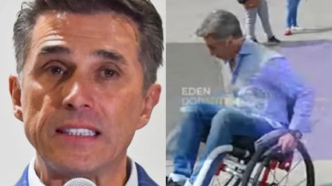 Sergio Mayer se cae de silla de ruedas tras 'mostrar' su inclusión
