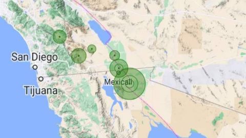 Reportan sismo en Mexicali