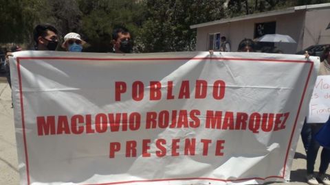 Comunidad de Maclovio Rojas no dará un paso atrás pese al asesinato de su líder