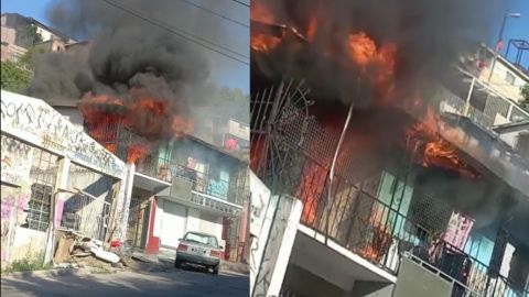 VIDEO: Fuerte incendio es captado en Tijuana