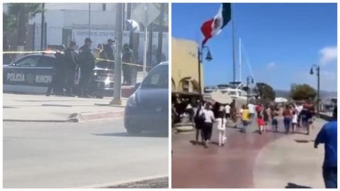VIDEO: Turistas viven terror en malecón de Ensenada