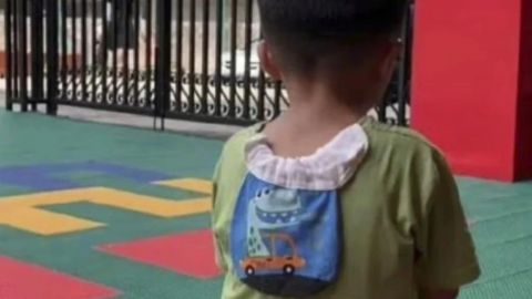 Hombre abandonó en escuela a un niño tras enterarse que no es su padre biológico