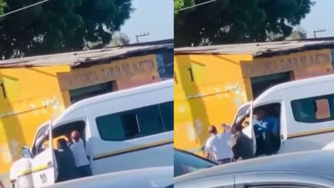 VIDEO: Agarran a taxista a 'zapatazos' en Tijuana