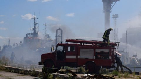 Misiles rusos alcanzan el puerto ucraniano de Odesa