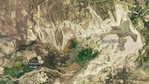Exponen con satélite situación de la presa Cerro Prieto, Nuevo León