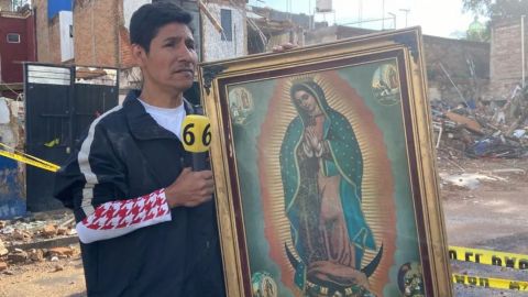 'Nos protegió ella': cuadro de la Virgen resulta intacto tras explosión
