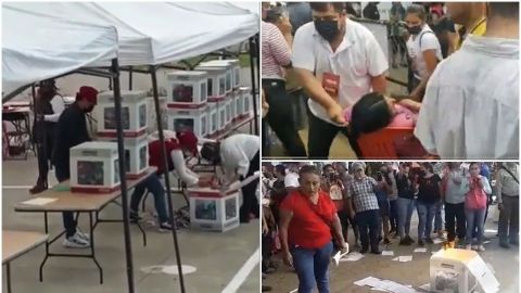 'Embarazo de urnas', quema de boletas y violencia en elección interna de Morena