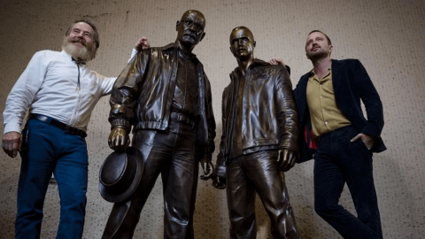 Instalan en Albuquerque estatuas de los protagonistas de Breaking Bad