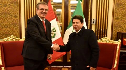 Ebrard se reúne con presidente de Perú, acuerdan fortalecer acuerdo comercial