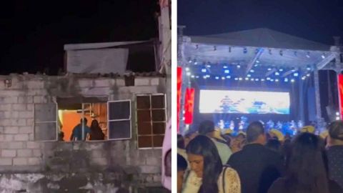 Familia disfruta show desde la ventana de su casa y se vuelve viral