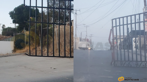 VIDEO: Ante la inseguridad que se vive en Tijuana colonos cerraron acceso