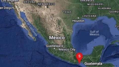 Se registra sismo de 4.8 grados con epicentro en Salina Cruz, Oaxaca