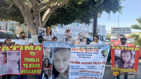 Colectivo se manifiesta por mujer desaparecida en Tijuana