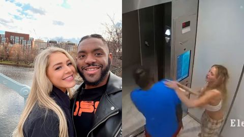 Difunden video de modelo acusada de matar a su novio cuando lo ataca en elevador